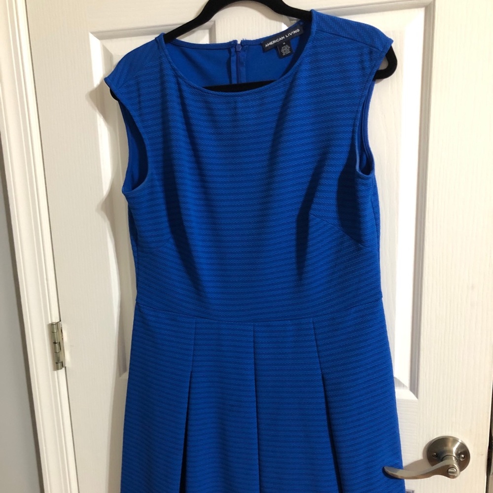 American Living royal blue Fit & flare dress 14